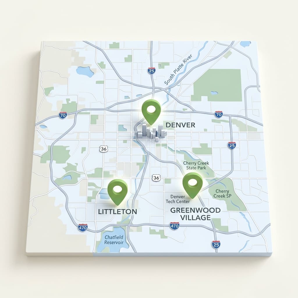 Greater Denver Area Map